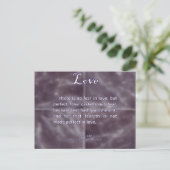 Liebe 1 John 4-18 Postkarte (Stehend Vorderseite)