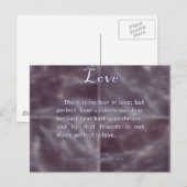 Liebe 1 John 4-18 Postkarte (Vorne/Hinten)