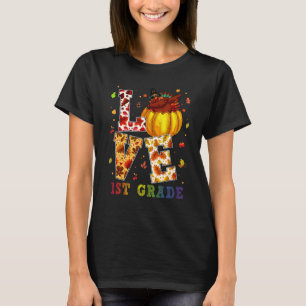 Liebe 1. Klasse glücklich Herbst Y'alle Herbst für T-Shirt