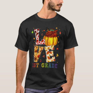 Liebe 1. Klasse glücklich Herbst Y'alle Herbst für T-Shirt