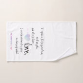 Liebe 1 Korinther 13:1 Badhandtuch Set (Handtuch)