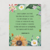 Liebe, 1 Korinther 13:4, Postkarte (Vorderseite)