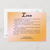 Liebe 1 Korinther 13-4 Postkarte (Vorne/Hinten)