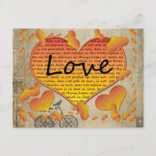 Liebe 1 Korinther 13 Herzen Postkarte