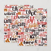 LIEBE 1 MITTEILUNGSKARTE (Vorne/Hinten)