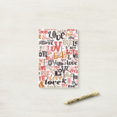 LIEBE 1 POST-IT KLEBEZETTEL (Auf Schreibtisch)