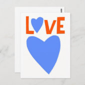 Liebe 1 postkarte (Vorne/Hinten)