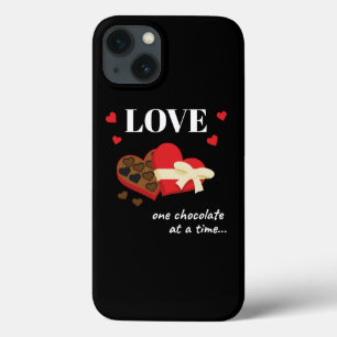 Liebe 1 Schokolade zu einem zeitgenössischen Zitat Case-Mate iPhone Hülle