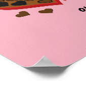 Liebe 1 Schokolade zu einem zeitgenössischen Zitat Poster (Ecke)