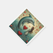 LIEBE 1 SERVIETTE (Ecke)