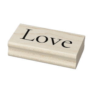 LIEBE 1"x2.5" Briefmarke aus Kautschuk / Kormoran Gummistempel