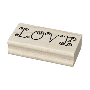 LIEBE 1"x2.5" Gummi-Briefmarke / Baby-Puppe Gummistempel