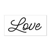 LIEBE 1"x2.5" Gummi-Briefmarke / Halbschrift Gummistempel (Prägung)