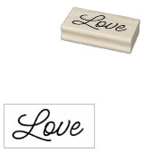 LIEBE 1"x2.5" Gummi-Briefmarke / Halbschrift Gummistempel (Stempel)