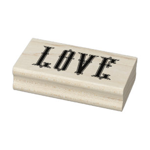 LIEBE 1"x2.5" Gummi-Briefmarke / Phoenix Gummistempel