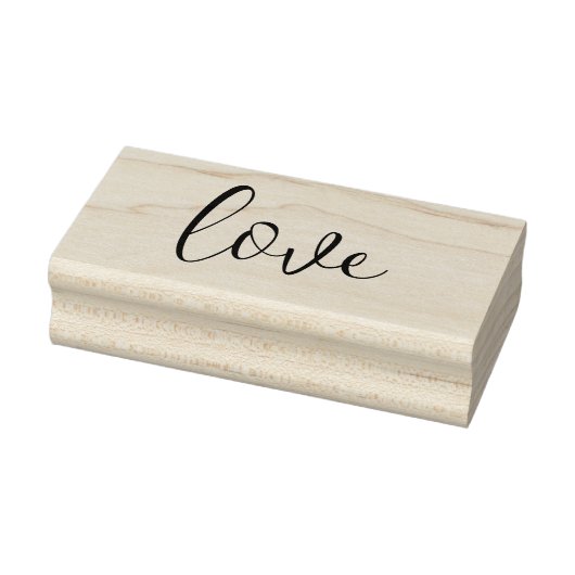 LIEBE 1"x2.5" Gummi-Briefmarke / Trendskript Gummistempel (Stempel)
