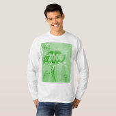 Liebe 2000 - Grünes Vintag - T - Shirt (Vorne ganz)