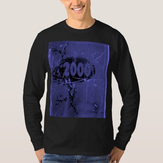 Liebe 2000 - Lila Vintager Retro - T - Shirt (Vorderseite)