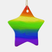 LIEBE 2016 = LIEBE Regenbogen Keramik Ornament (Rechts)