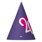 Liebe 2022 Ultra-Violett New Years Party hat Partyhütchen (Links)