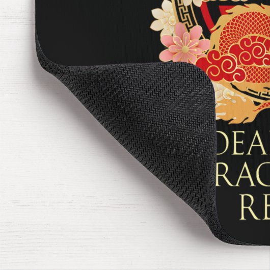 Liebe 2024 Dragon Im Bereit Chinesisch Neujahr Red Mousepad (Ecke)