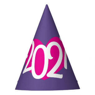 Liebe 2027 Ultra-Violett Silvester-Partyhut Partyhütchen