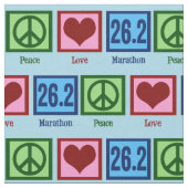 Liebe 26.2 Marathonläufer Stoff (Nahaufnahme)