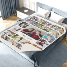 Liebe 29 FotoCollage Sherpa Blanket