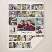 Liebe 29 FotoCollage Sherpa Blanket Sherpadecke (Vorderseite)
