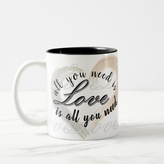 Liebe 2.0 zweifarbige tasse (Links)