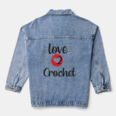 Liebe 2 Crochet Jeansjacke (Rückseite)