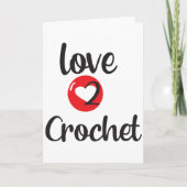 Liebe 2 Crochet Karte (Vorderseite)