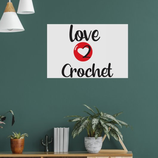 Liebe 2 Crochet Poster (Wohnzimmer 1)