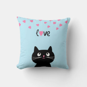 Liebe 2 der Katze Kissen
