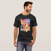 Liebe 2 Liebe Regenbogen Ästhetik Sommer T-Shirt (Vorne ganz)