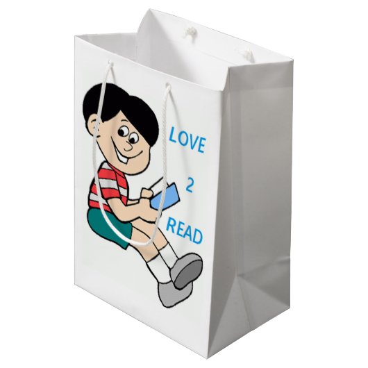 LIEBE 2 READ MITTLERE GESCHENKTÜTE (Vorderseite Schrägansicht)
