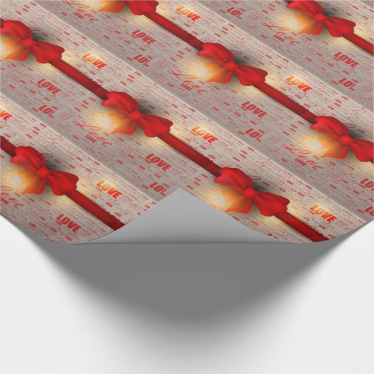 Liebe 2 Schleifpapier Geschenkpapier (Ecke)