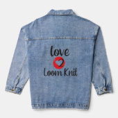 LIEBE 2 STRICK JEANSJACKE (Rückseite)