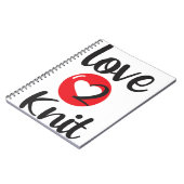 LIEBE 2 STRICK NOTIZBLOCK (Linke Seite)