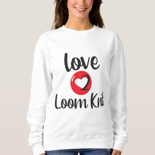LIEBE 2 STRICK SWEATSHIRT (Vorderseite)
