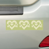 Liebe 2-Tone-Ebene Grün Autoaufkleber (Auf Auto)