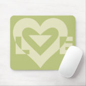 Liebe 2-Tone-Ebene Grün Mousepad (Mit Mouse)