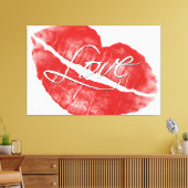 Liebe 2 überzogene Canvas Leinwanddruck (Insitu (Wohnzimmer))