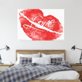 Liebe 2 überzogene Canvas Leinwanddruck (Insitu (Schlafzimmer))