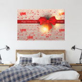 Liebe 2 überzogene Canvas Leinwanddruck (Insitu (Schlafzimmer))