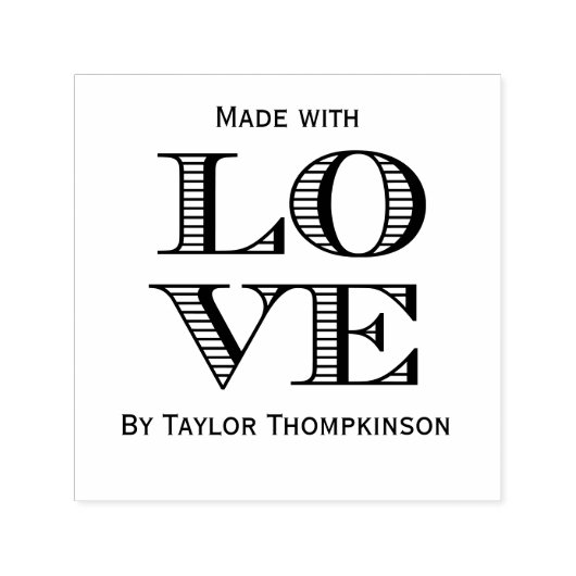 LIEBE 2x2 Blocktypografie - mit Liebe Permastempel (Design)