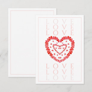 LIEBE 3.5x5 Flachkarte Karte