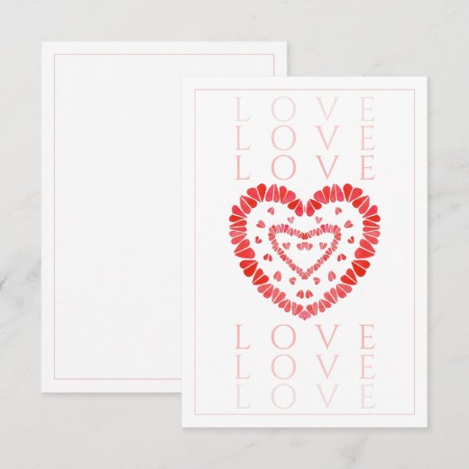 LIEBE 3.5x5 Flachkarte Karte (Vorne/Hinten)