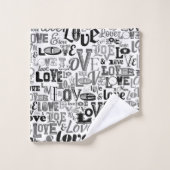 LIEBE 3 BADHANDTUCH SET (Waschlappen)