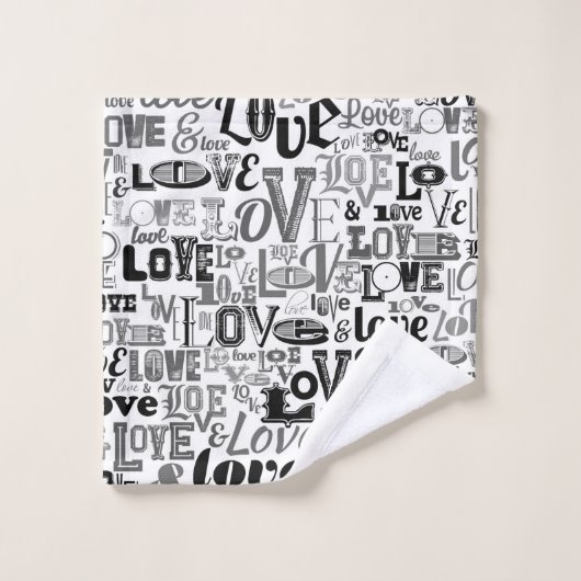 LIEBE 3 BADHANDTUCH SET (Waschlappen)